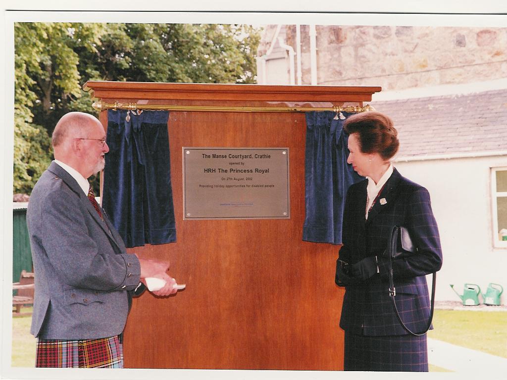 HRH The Princess Royal at Official Opening of Crathie Opportunity Holidays